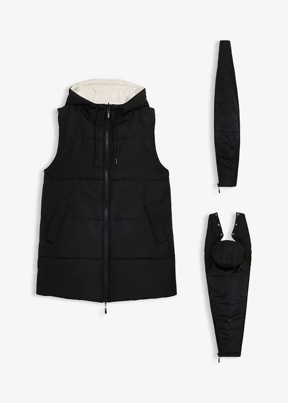4-in-1 zwangerschaps bodywarmer met draaginzetstuk, bonprix