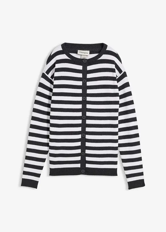 Fijn gebreid vest, ronde hals, bonprix