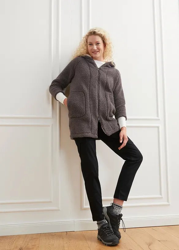 Teddy fleece vest, oversized, bonprix