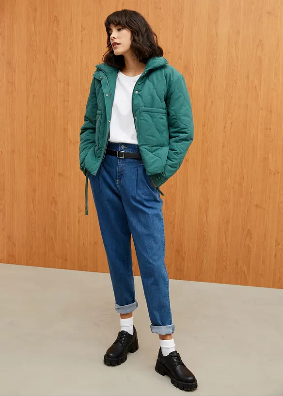 Mom jeans met high waist en stretch, bonprix