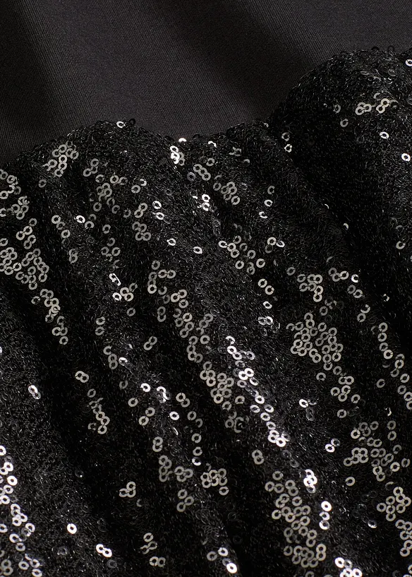 Paillettenjurk in comfortabele Punto di Roma, bonprix