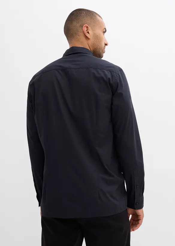 Overhemd en vlinderstrik van biologisch katoen (2-dlg. set), bonprix