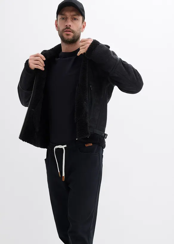 Regular fit stretch instapbroek, straight, bonprix