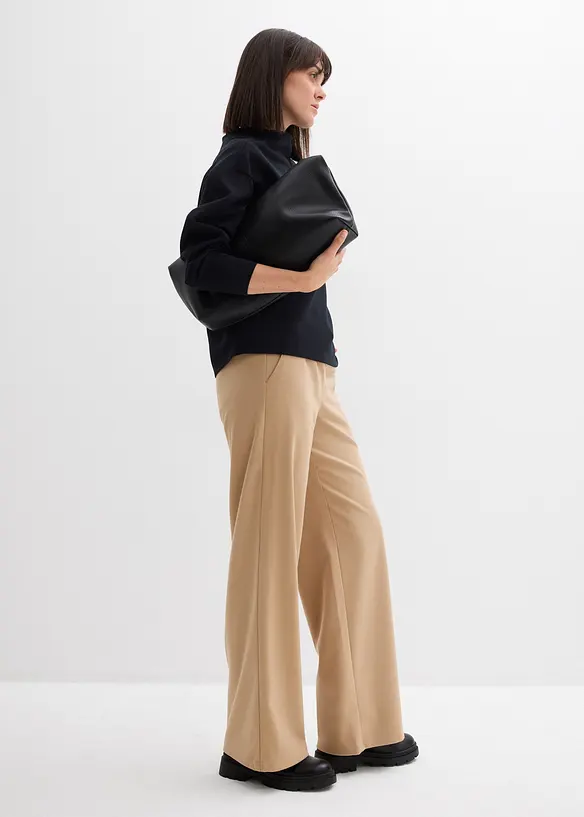 Oversized sweater van zachte scuba, bonprix