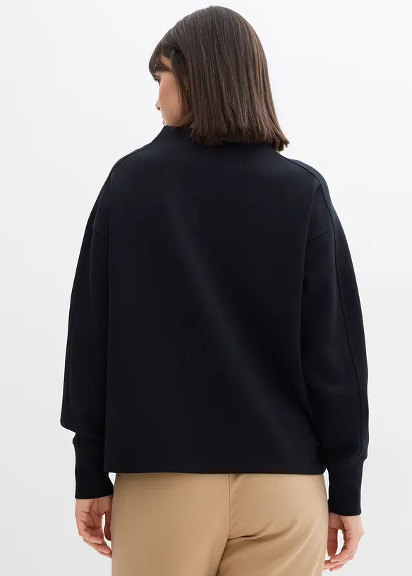 Oversized sweater van zachte scuba, bonprix