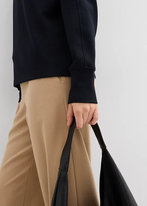 Oversized sweater van zachte scuba, bonprix