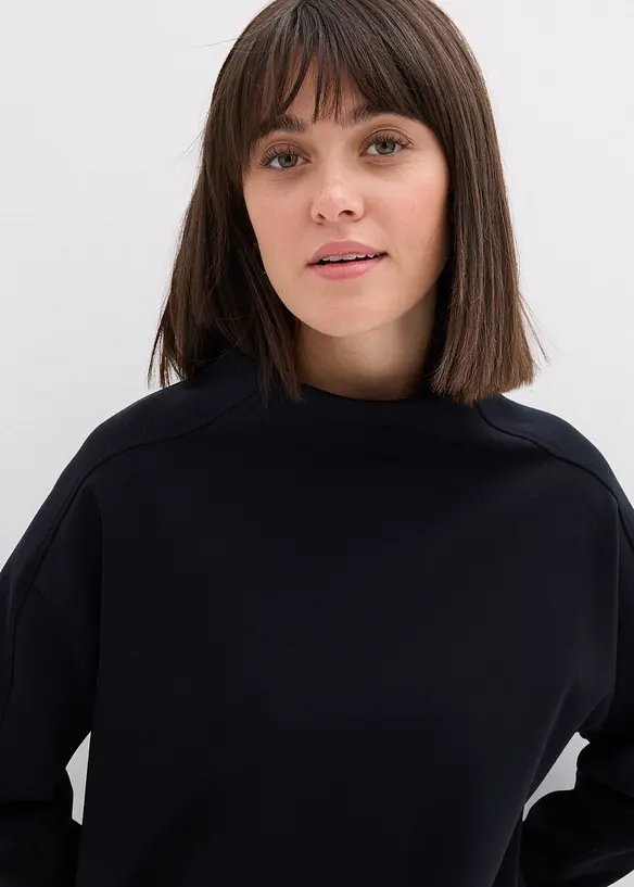 Oversized sweater van zachte scuba, bonprix