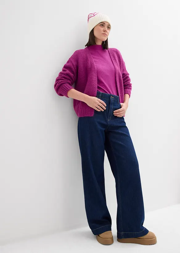 Oversized vest, cropped, bonprix