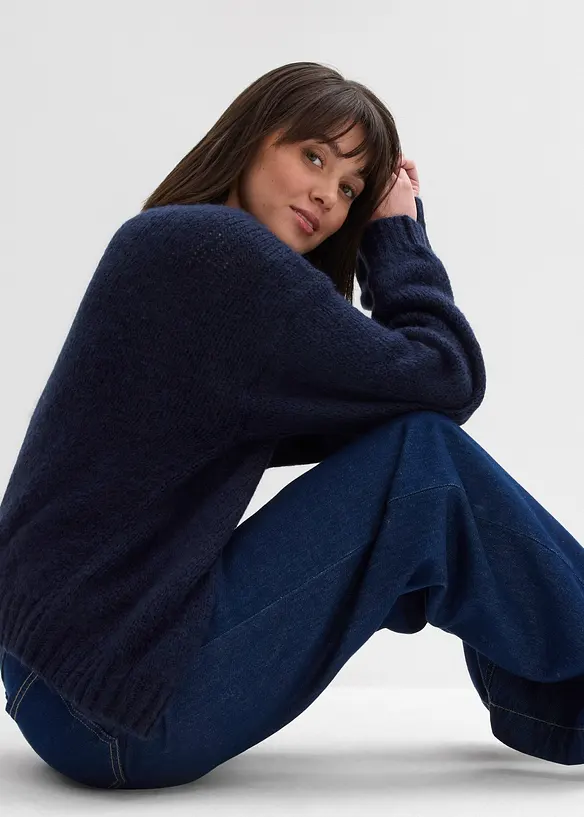 Oversized vest, cropped, bonprix