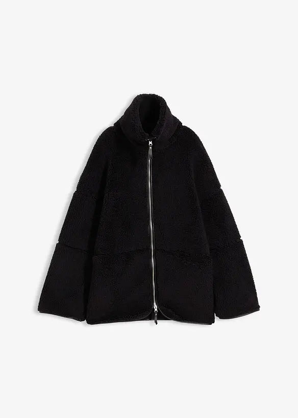 Oversized jas van teddy fleece, bonprix