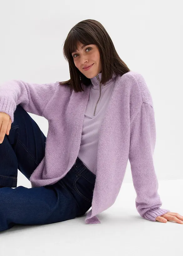 Oversized grof gebreid vest, bonprix