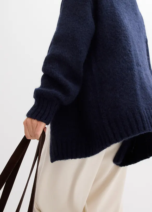 Oversized grof gebreid vest, bonprix