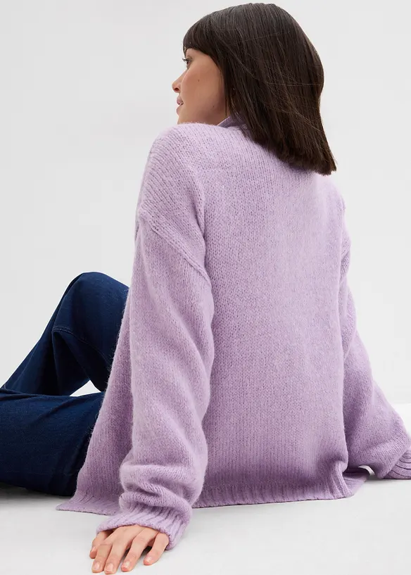 Oversized grof gebreid vest, bonprix