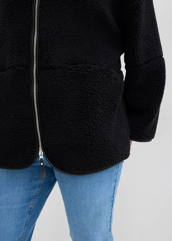 Oversized jas van teddy fleece, bonprix