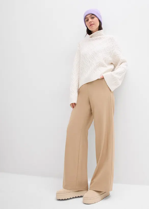 Trui met kabelpatroon, bonprix