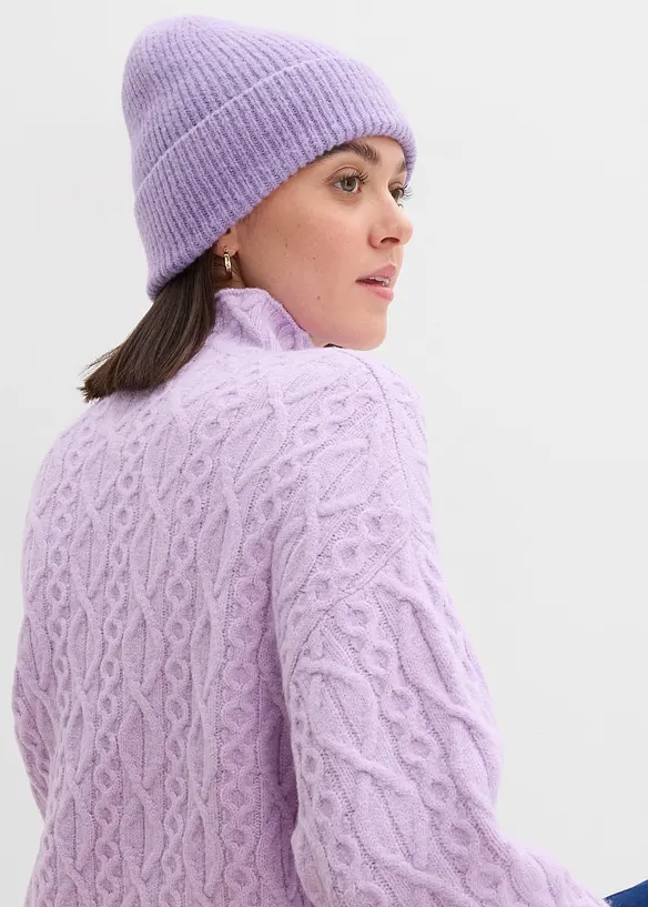 Trui met kabelpatroon, bonprix