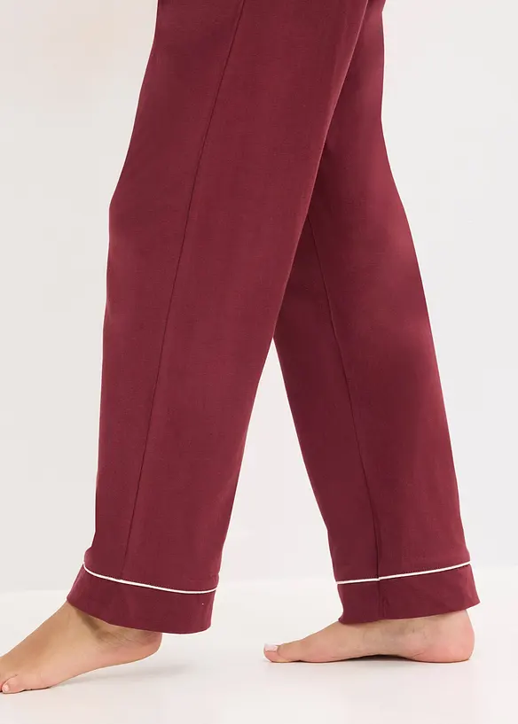 Pyjama van puur katoen met knoopsluiting, bonprix