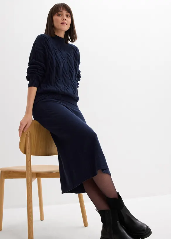 Midirok in een zachte viscosemix, bonprix