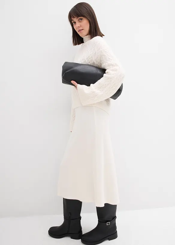 Midirok in een zachte viscosemix, bonprix