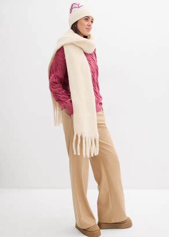 Oversized trui in een zachte viscosemix, bonprix