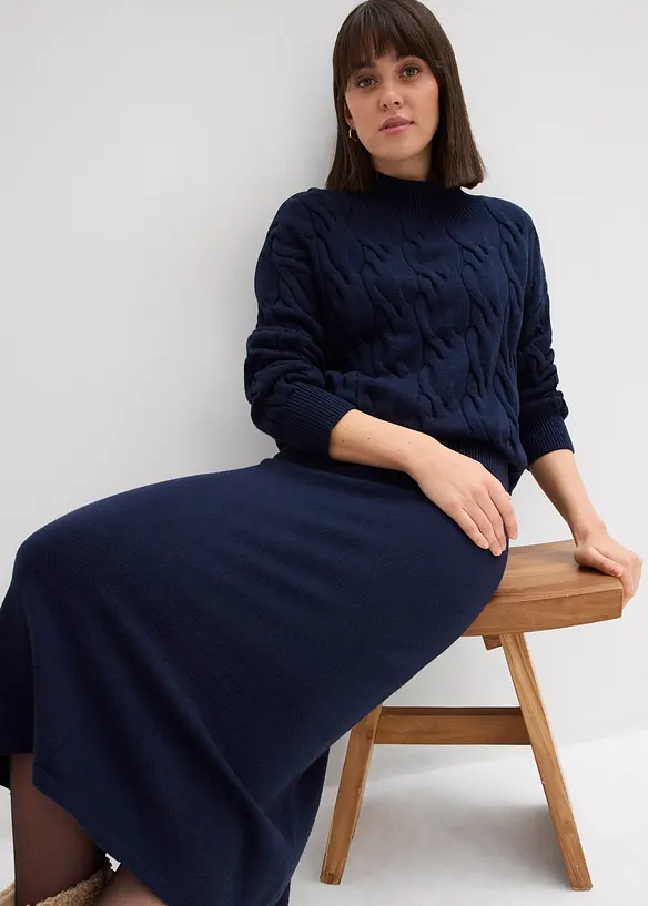 Oversized trui in een zachte viscosemix, bonprix