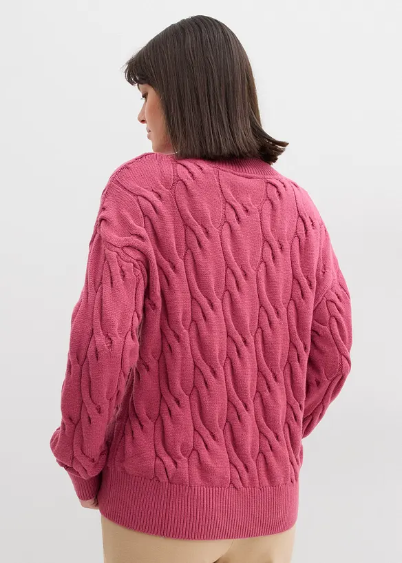 Oversized trui in een zachte viscosemix, bonprix