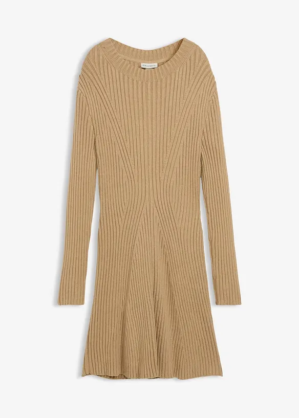 Gebreide mini jurk in een zachte viscosemix, bonprix