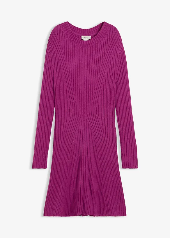 Gebreide mini jurk in een zachte viscosemix, bonprix