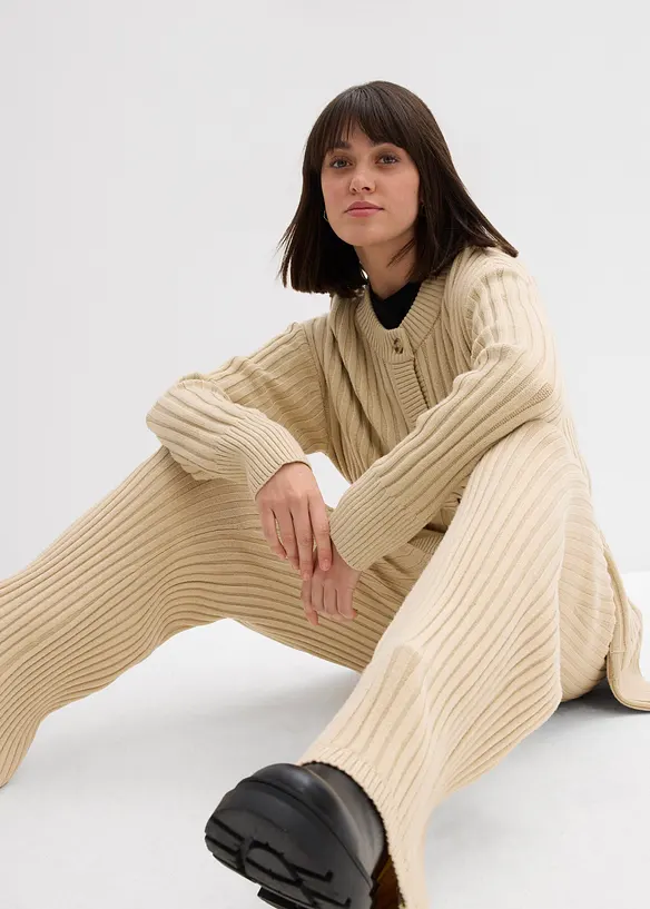 Gebreide broek van een softe viscosemix, bonprix