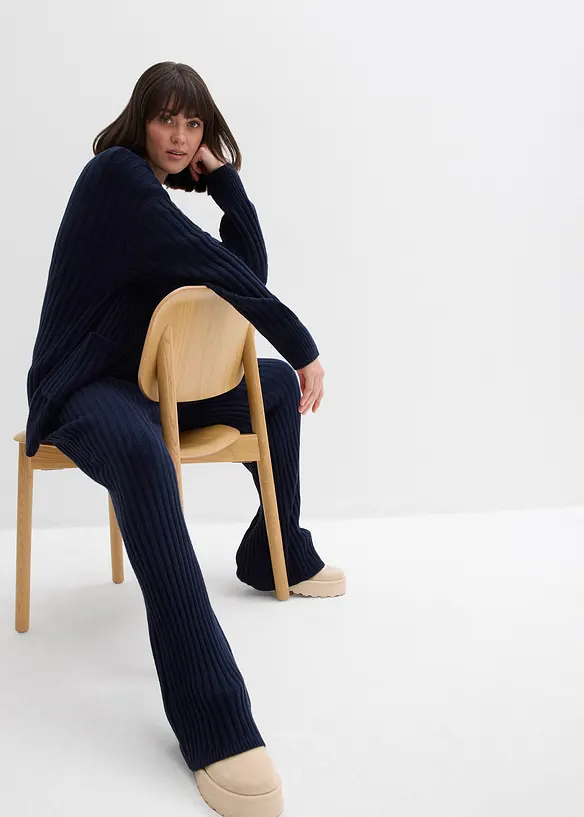 Gebreide broek van een softe viscosemix, bonprix