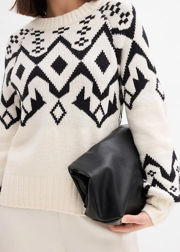 Oversized Noorse trui, bonprix