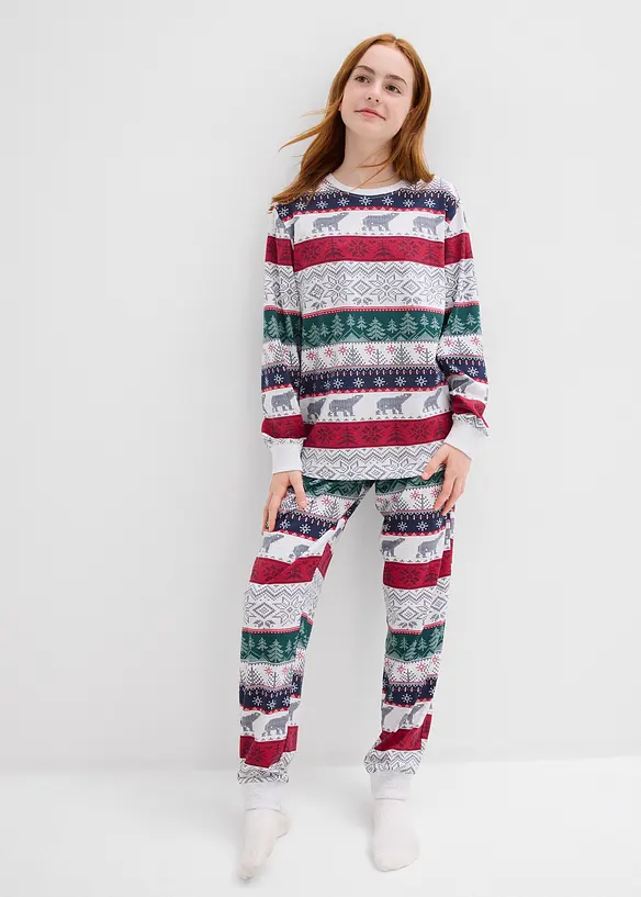 Pyjama van zacht biologisch katoen (2-dlg. set), bonprix