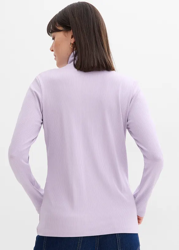 Geribd shirt in een zachte viscosemix, bonprix