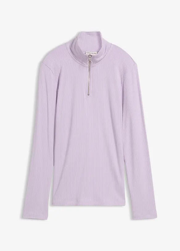 Geribd shirt in een zachte viscosemix, bonprix