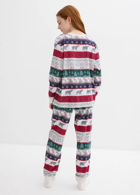 Pyjama van zacht biologisch katoen (2-dlg. set), bonprix