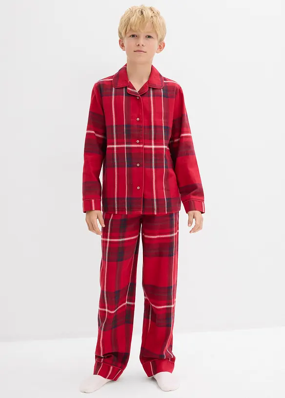 Flanellen pyjama van zacht katoen (2-dlg. set), bonprix