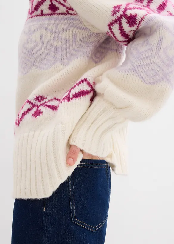 Korte vest met Noors patroon, bonprix