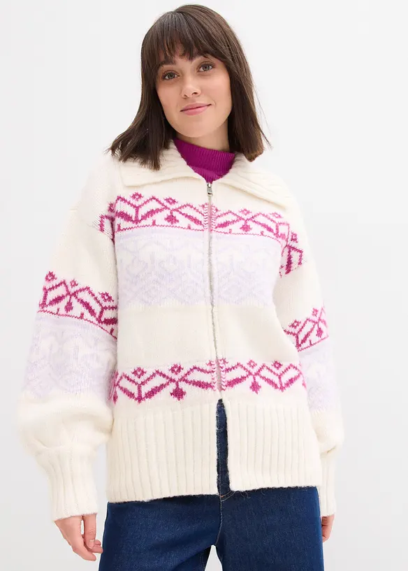 Korte vest met Noors patroon, bonprix