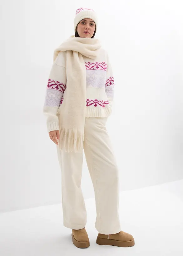 Oversized Noorse trui, bonprix