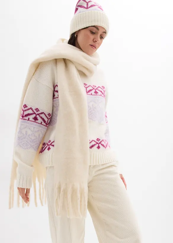 Oversized Noorse trui, bonprix