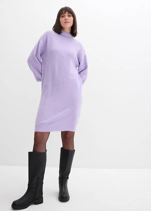Gebreide jurk met structuur, bonprix