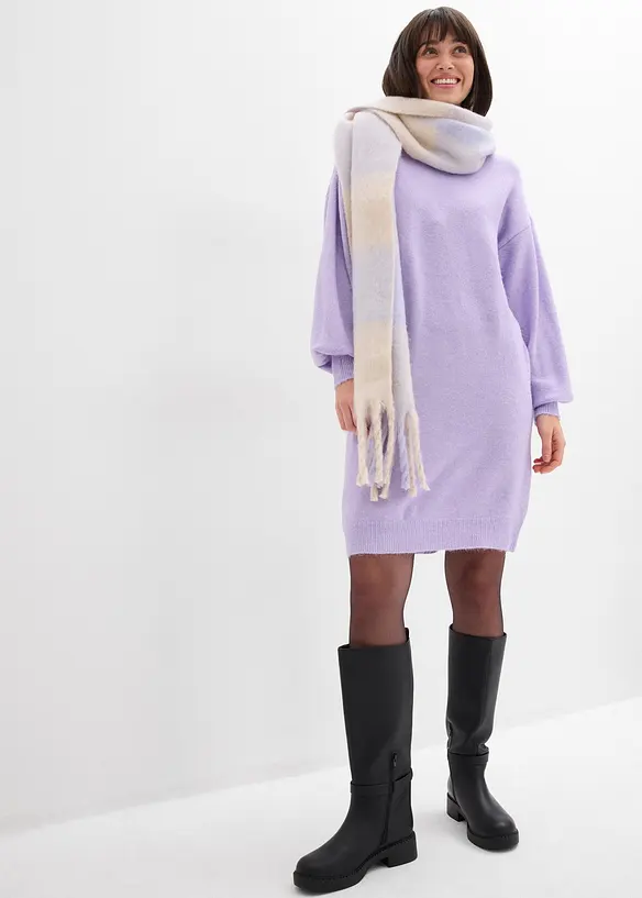 Gebreide jurk met structuur, bonprix