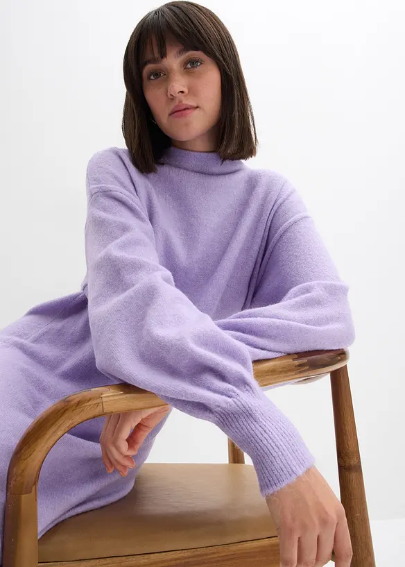 Gebreide jurk met structuur, bonprix