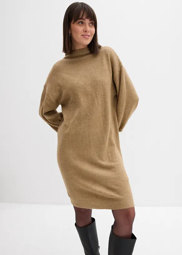 Gebreide jurk met structuur, bonprix