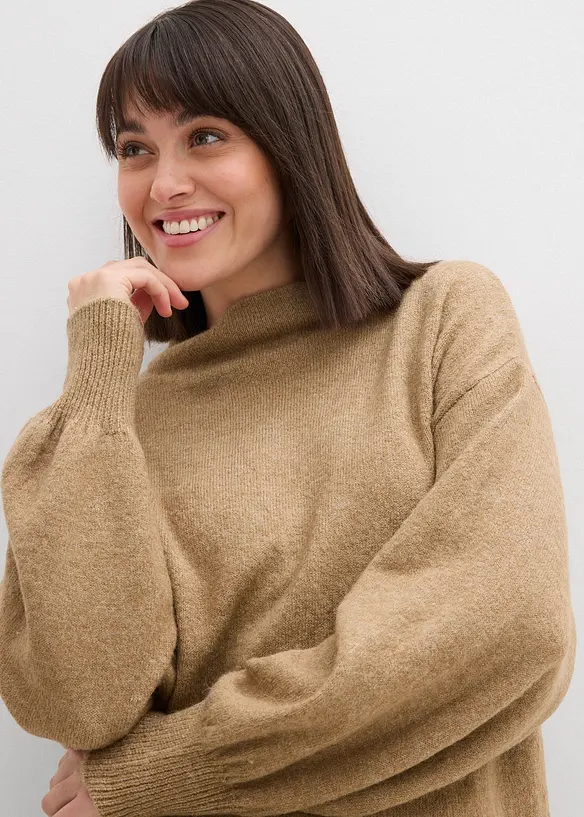 Gebreide jurk met structuur, bonprix