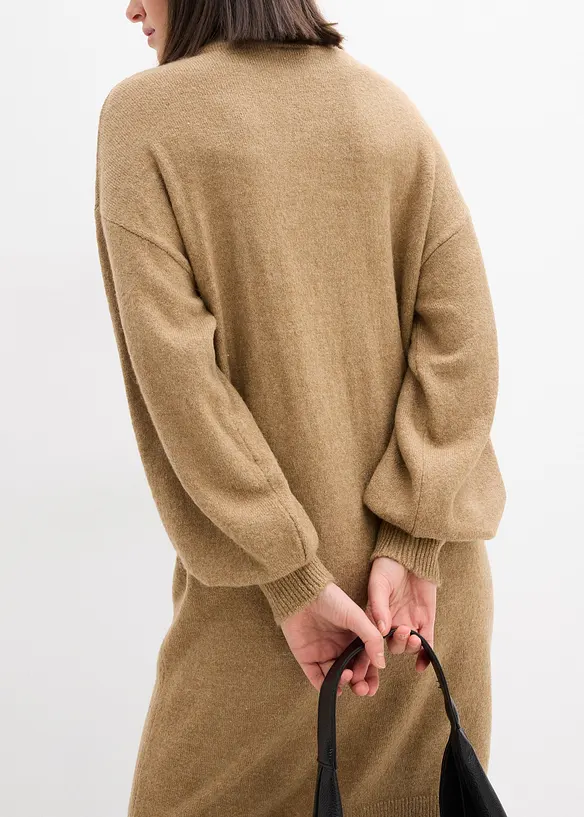 Gebreide jurk met structuur, bonprix