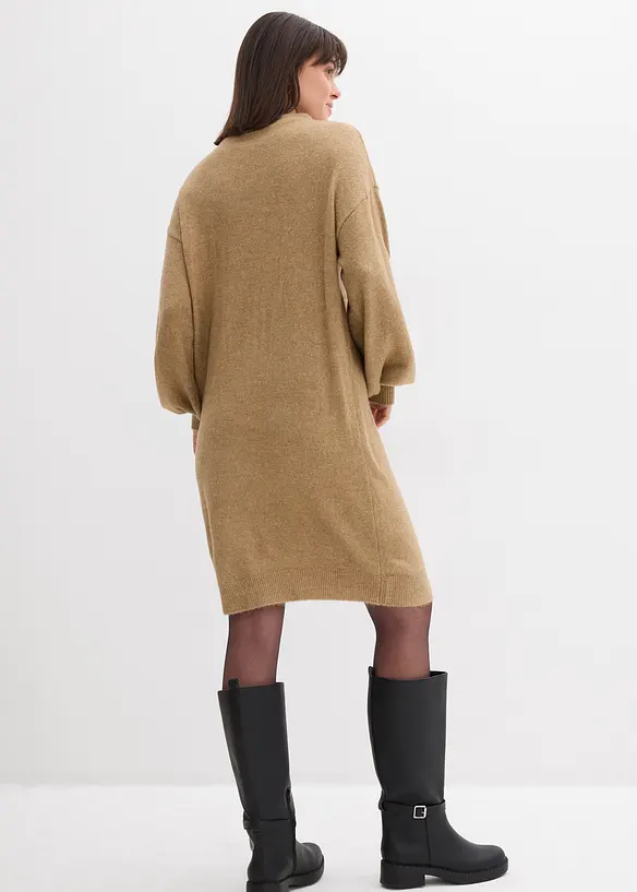 Gebreide jurk met structuur, bonprix