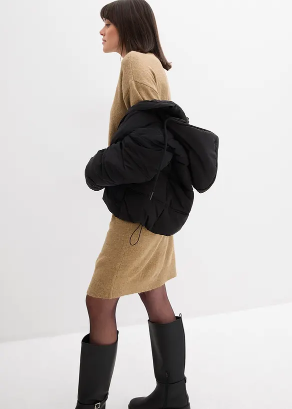 Gebreide jurk met structuur, bonprix