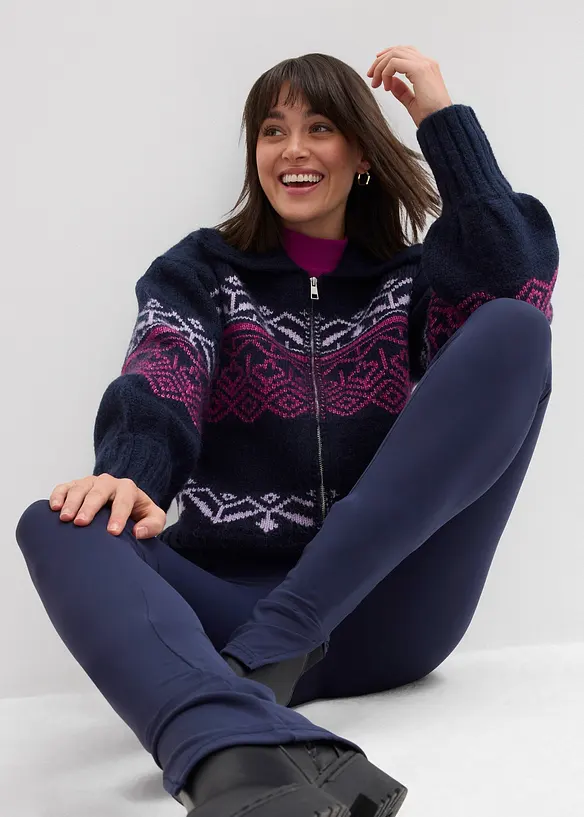 Leggings met ritssluiting in de naad, bonprix