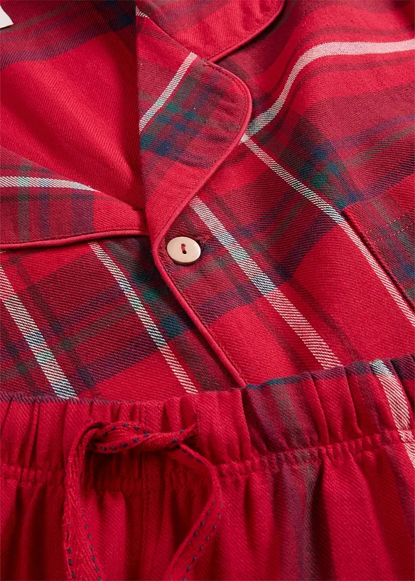 Flanellen pyjama van zacht katoen met cadeauzakje, bonprix